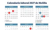 Calendario laboral de Melilla 2027