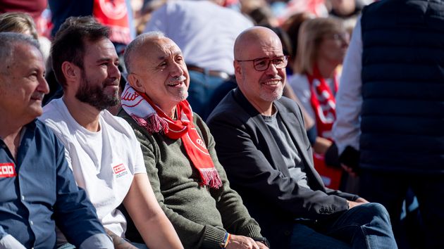Los secretarios generales de CCOO y UGT, Unai Sordo y Pepe Álvarez