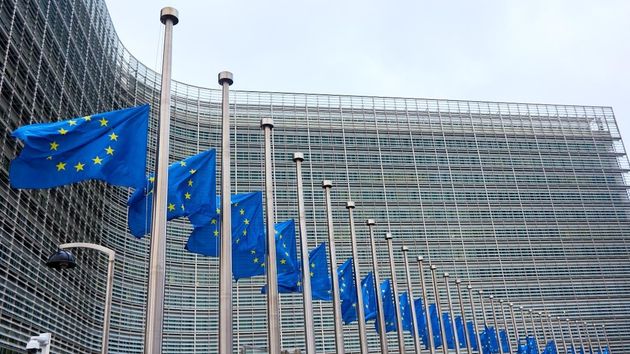banderas de la Unión Europea