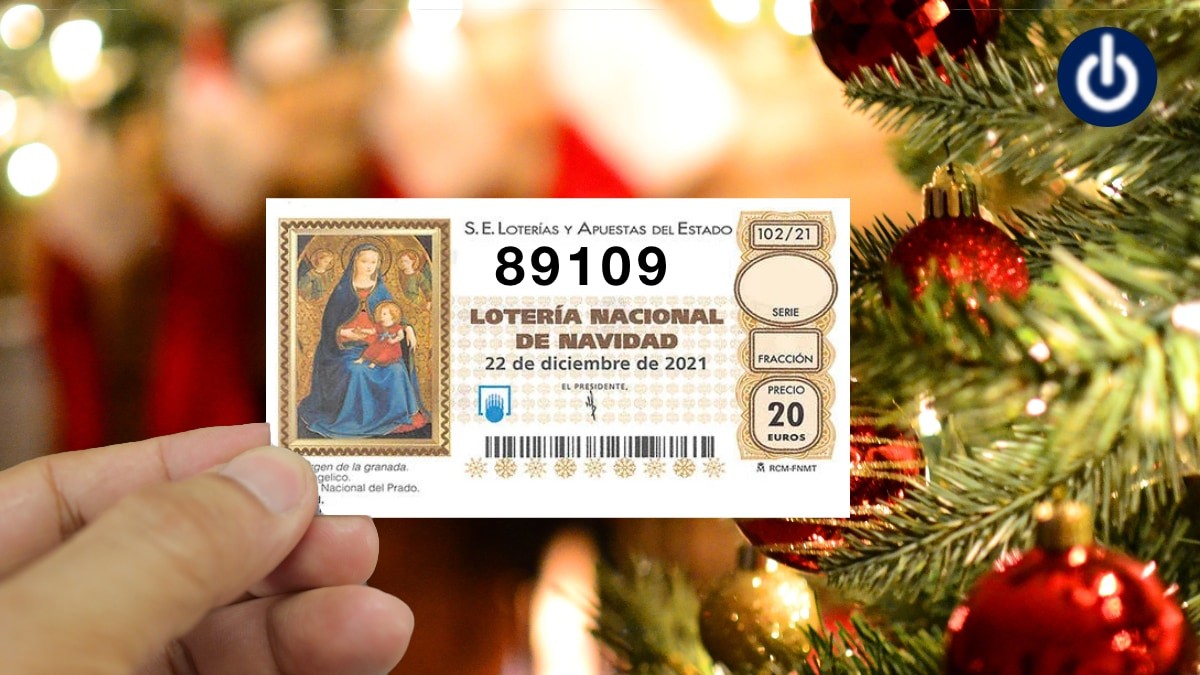 El 89109,  octavo quinto premio de la Lotería de Navidad 2021