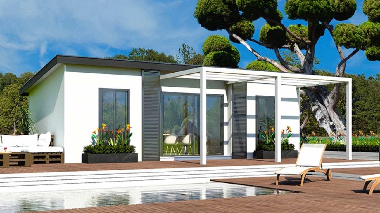 Así es la baratísima casa prefabricada con porche incluido por menos de 45.000 euros
