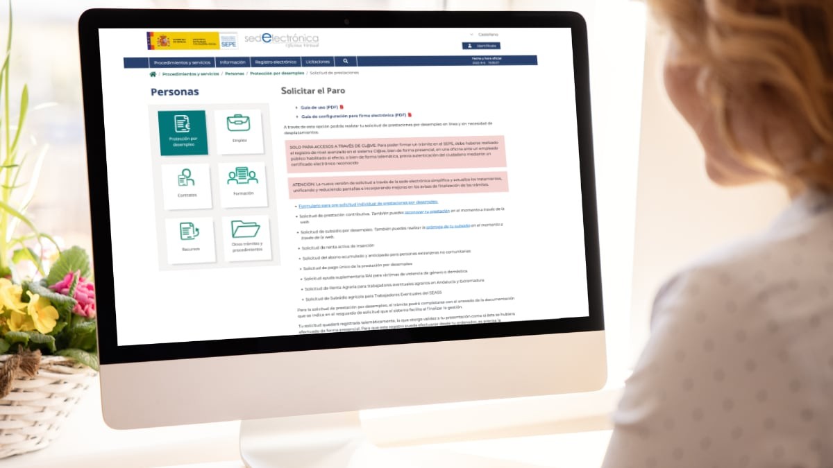 Cómo solicitar el paro por internet en la Sede Electrónica del SEPE