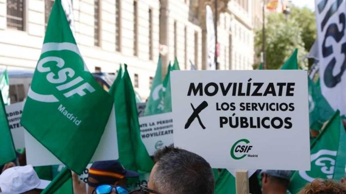 CSIF convoca una manifestación para el 24 de septiembre: IPC, subidas salariales y servicios públicos