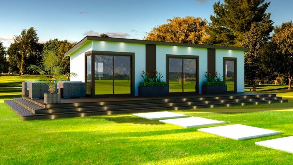 La lujosa casa prefabricada con decoración de diseño por menos de 60.000 euros