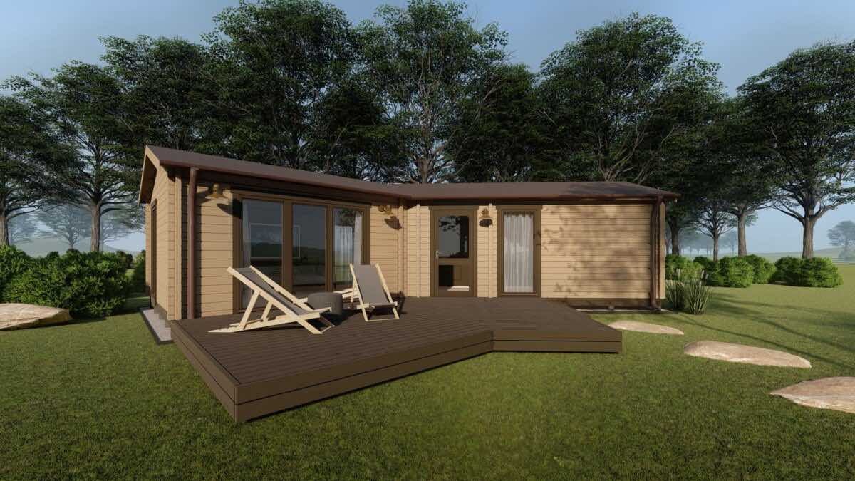La casa prefabricada que incluye una increíble terraza por menos de 18.000 euros