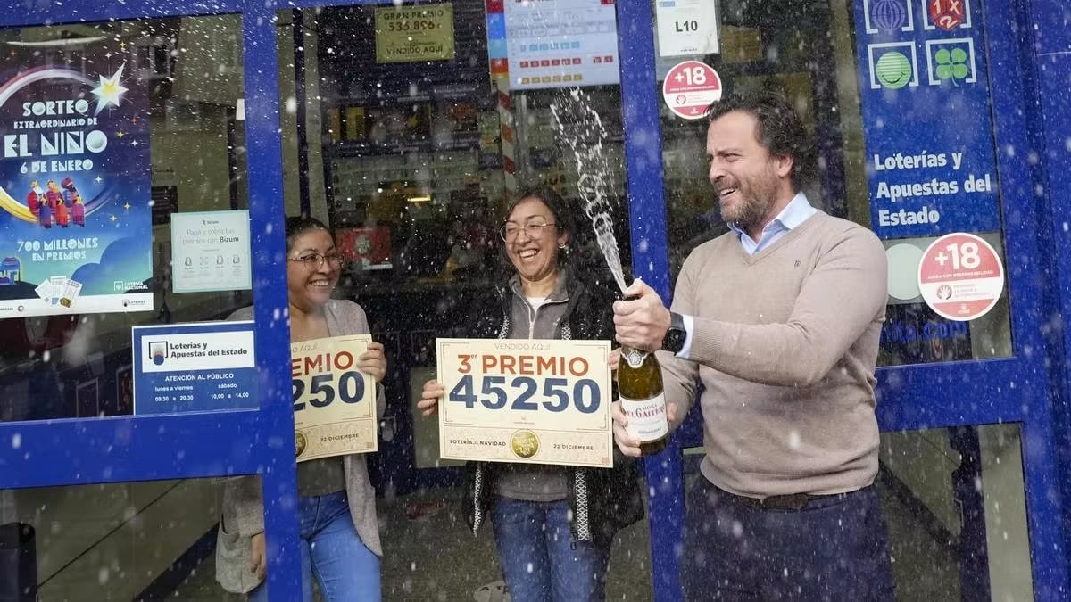 45250: tercer premio de la Lotería de Navidad 2022