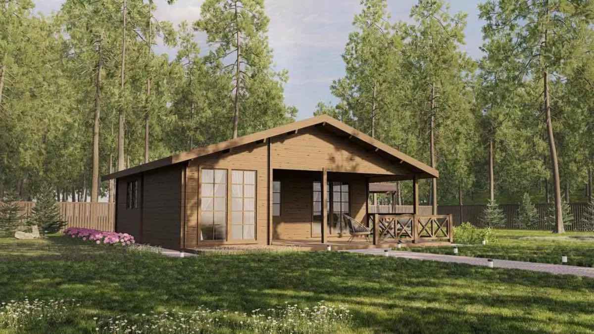La casa prefabricada que fascina por sus grandes ventanales y amplio porche por menos de 20.000 euros