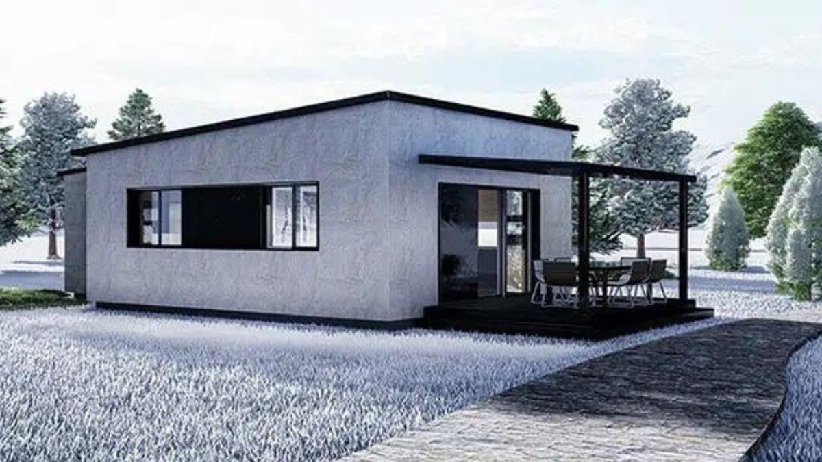 La casa prefabricada con terraza y acabados de Porcelanosa: todo un lujo por 34.000 euros