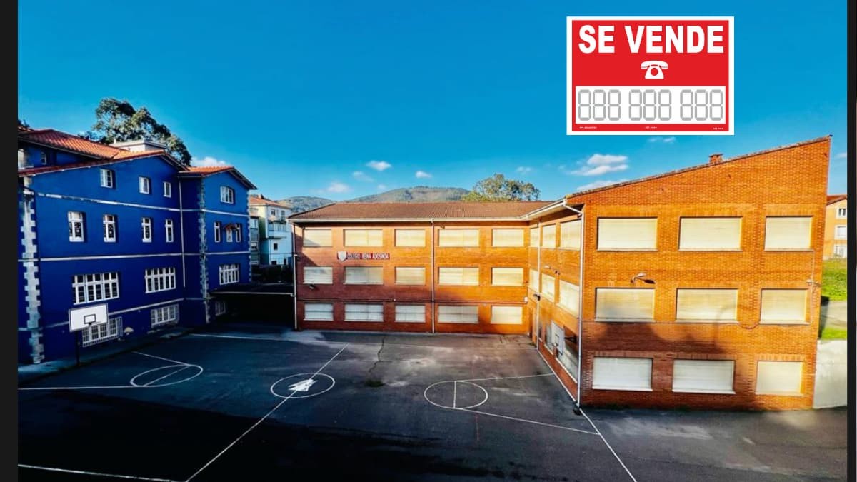 Este pueblo se ve obligado a vender su colegio por falta de alumnos