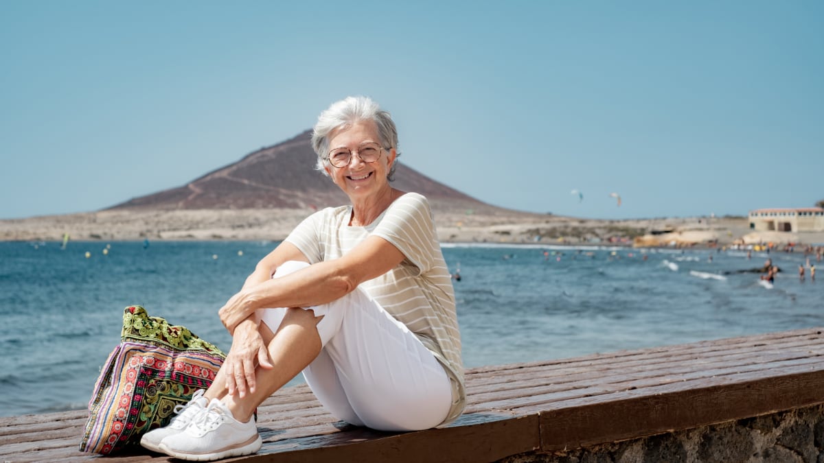 pensionista en un viaje del Imserso