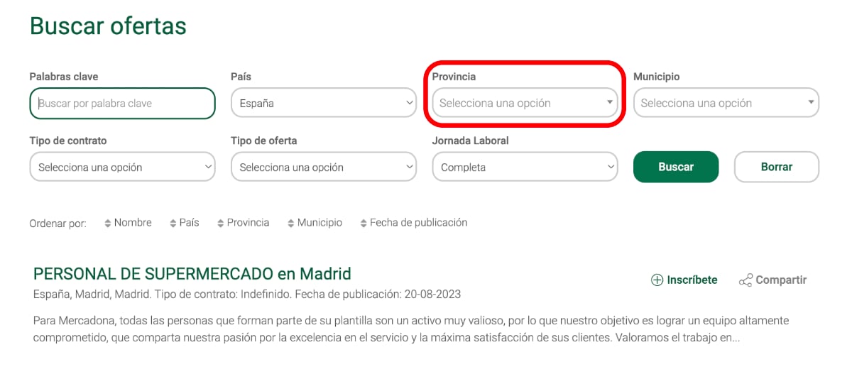 portal empleo mercadona