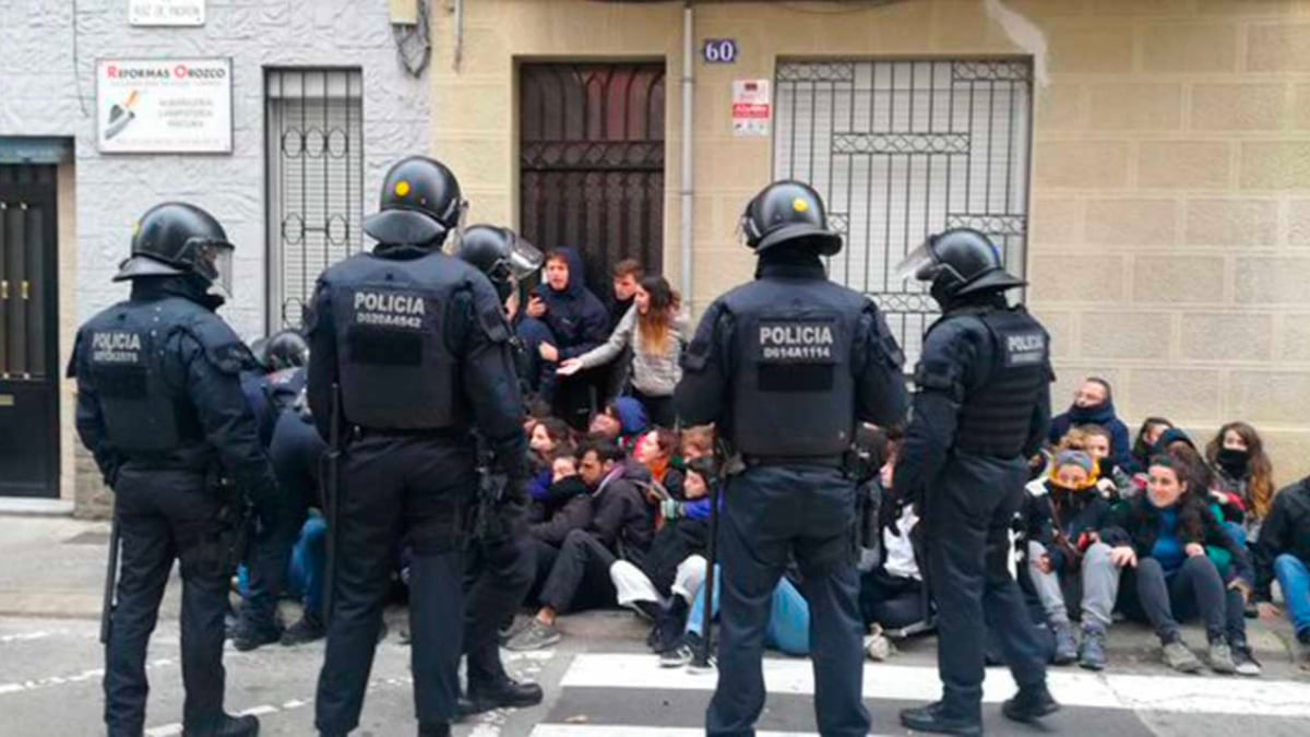 Policía Nacional en un desahucio