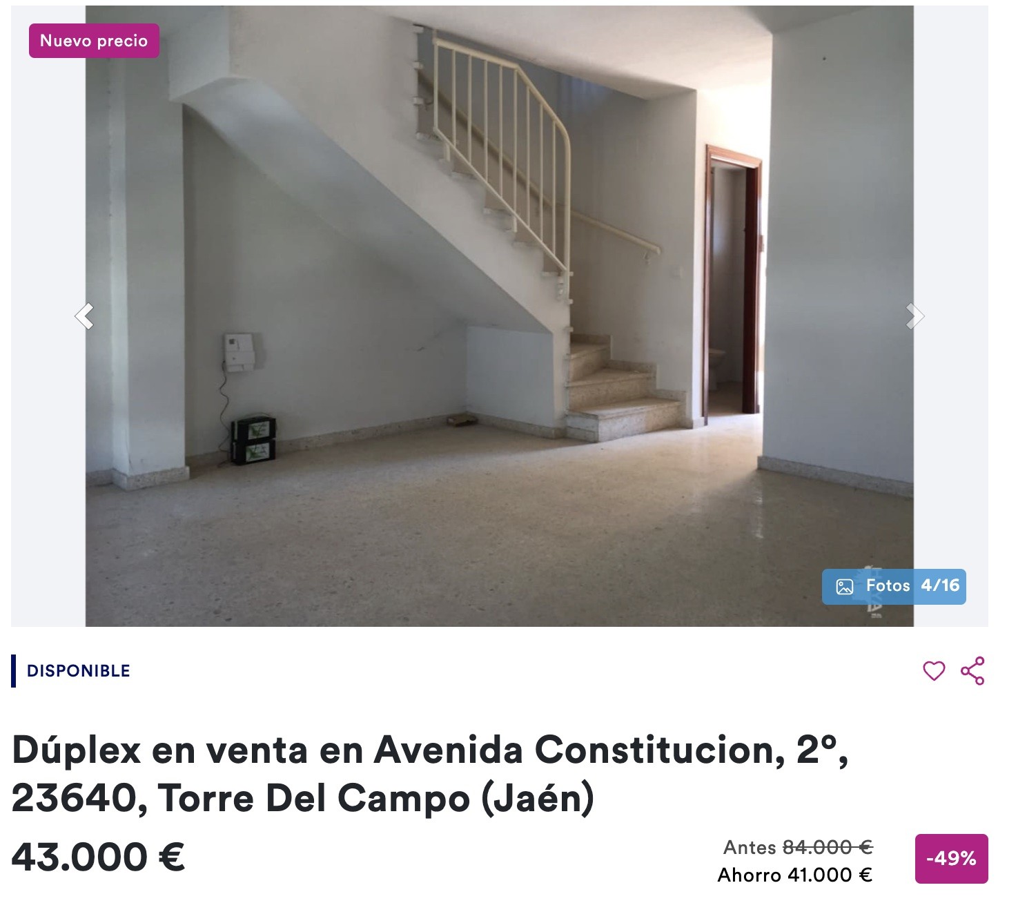 Duplex venta Jaen