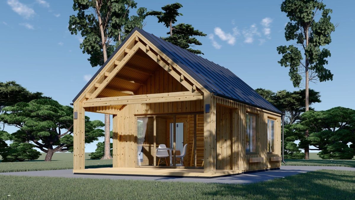 Esta casa prefabricada de ensueño con dos plantas y terraza se vende con descuento este otoño: menos de 14.000 euros