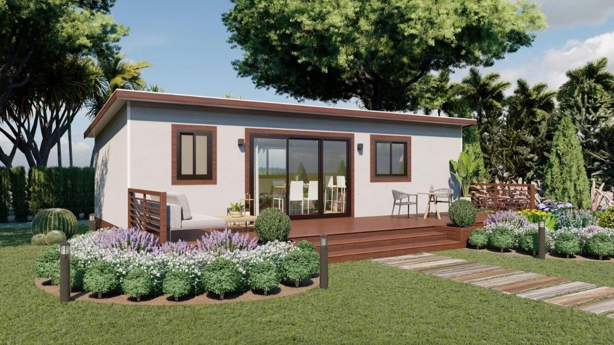 Fachada casa prebricada Alfás | Alucasa