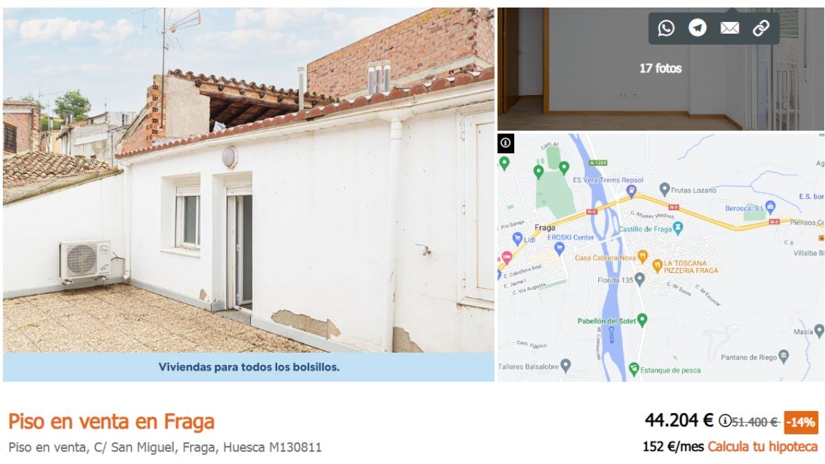 Piso en venta en Fraga | Casaktua