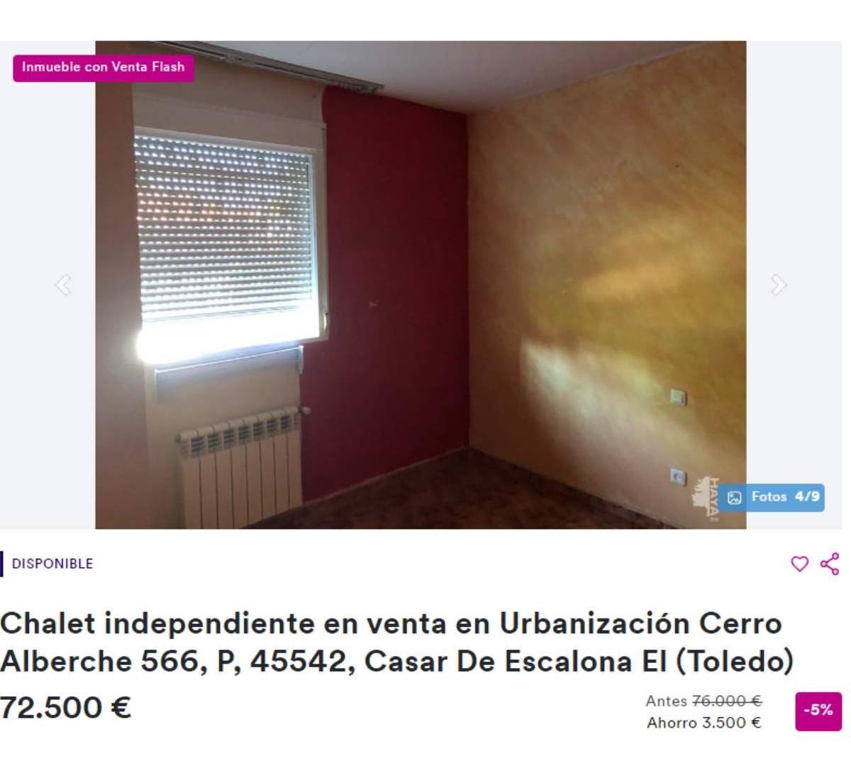 Chalet en El Casar de Escalona, en Toledo
