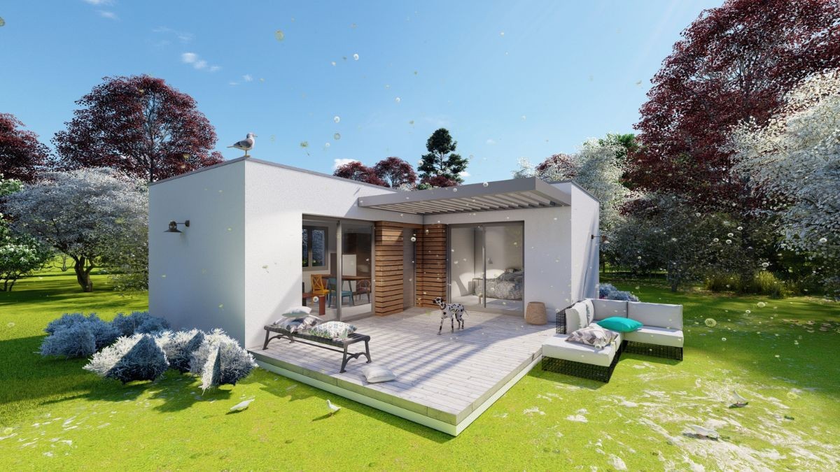 La casa prefabricada de hormigón que se vende con la cocina amueblada y electrodomésticos a un precio inmejorable