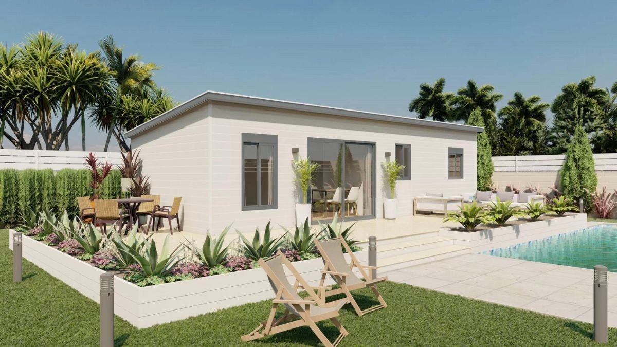 Esta casa prefabricada está pensada para vivir todo el año: 3 habitaciones y un precio único
