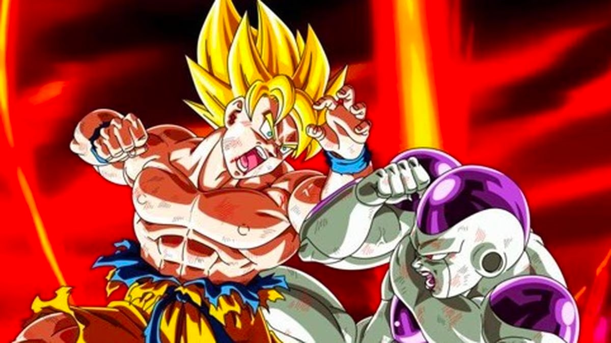 Goku pelea contra Freezer