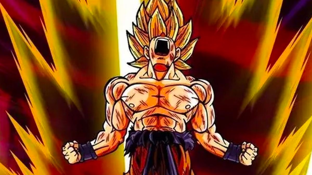 Goku se transforma en Saiyajin