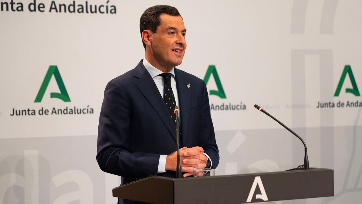 El presidente de Andalucía, Juanma Moreno