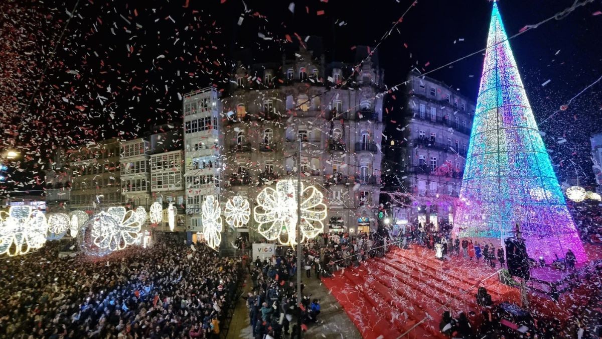 Cuándo se encienden las luces de Navidad de Vigo y cómo son este 2023