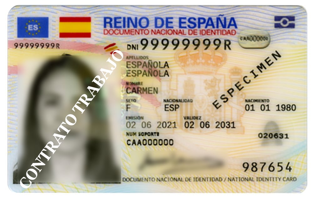 imagen ejemplo para compartir el DNI y evitar ser estafado