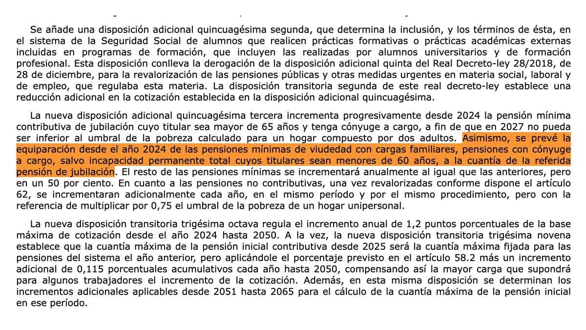 Extrato del Real Decreto-ley 2/2023, de 16 de marzo