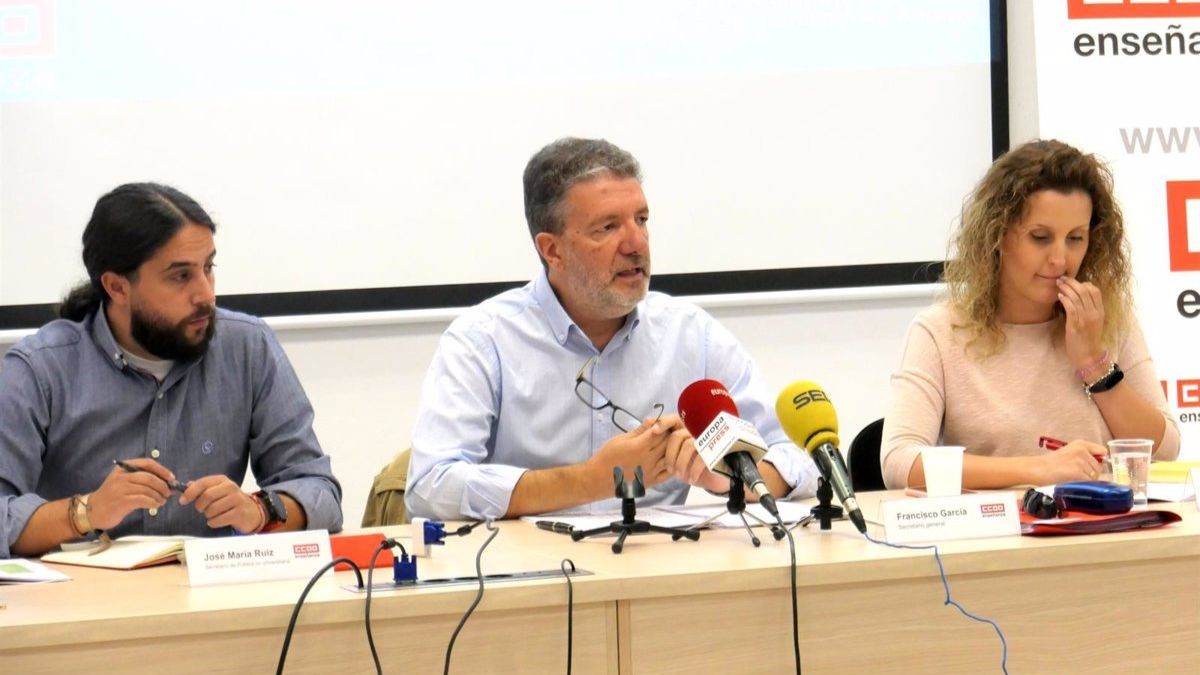 El secretario general de enseñanza de Comisiones Obreras.