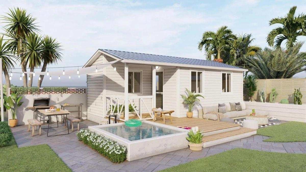 4 casas prefabricadas que se venden con todos los muebles y listas para entrar a vivir
