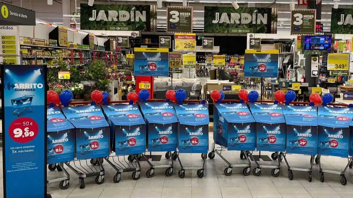 Carrefour y sus ‘carritos sorpresa’ ¿qué productos te puedes llevar por menos de 10 y 30 euros?