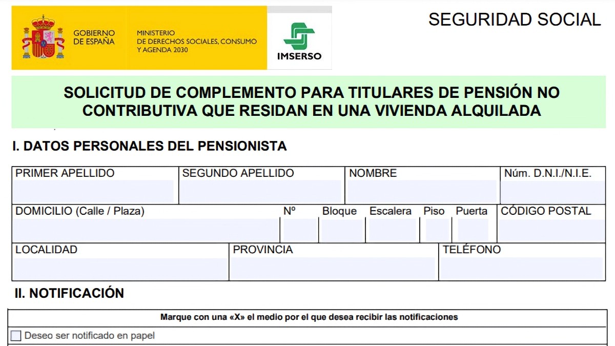 Cómo solicitar el complemento de 525 euros si cobro una pensión no contributiva