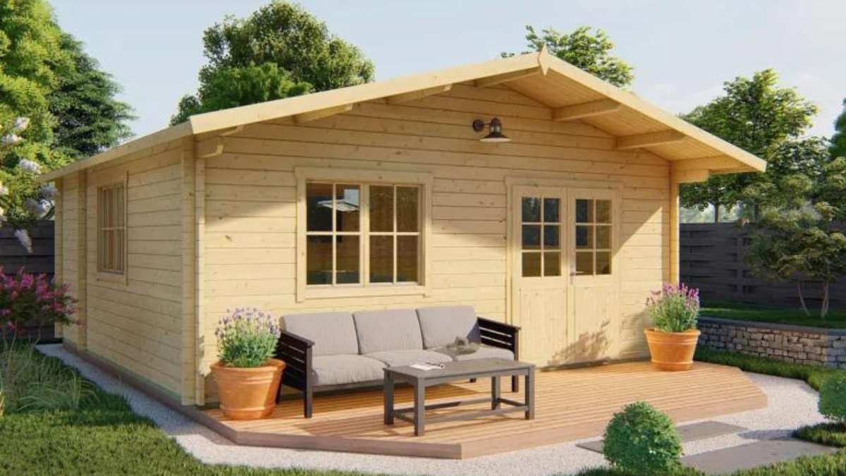 Esta baratísima casa prefabricada con terraza exterior se vende por menos de 6.600 euros