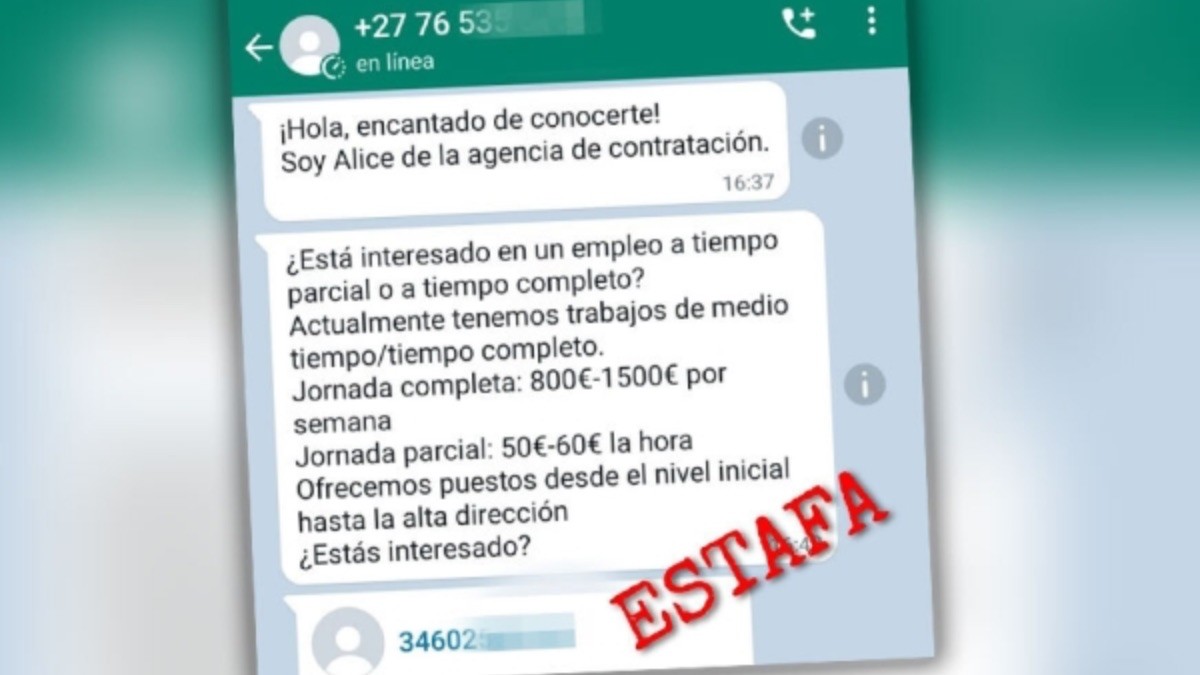 La nueva estafa en WhatsApp con ofertas de empleo falsas