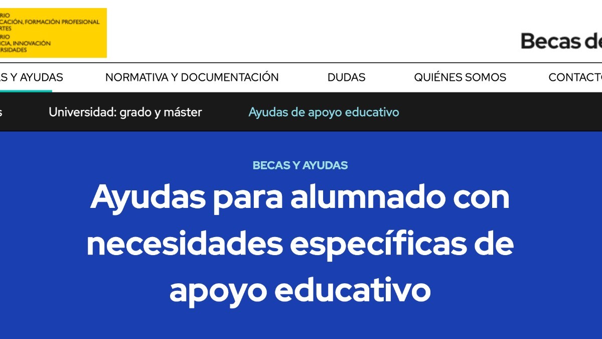 Abre el plazo para solicitar las becas de alumnos con necesidades especiales: requisitos y pasos a seguir