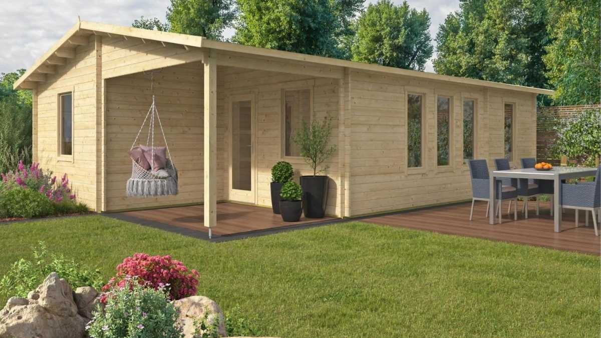 Esta casa prefabricada se vende por un precio único: 3 dormitorios, 2 baños y porche por menos de 15.000 euros
