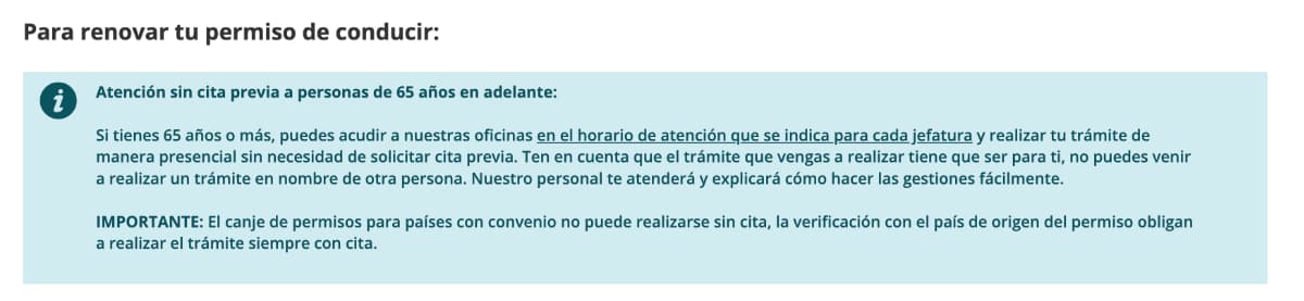 Información de la dgt para la renovación del permiso de conducir para los mayores de 65 años