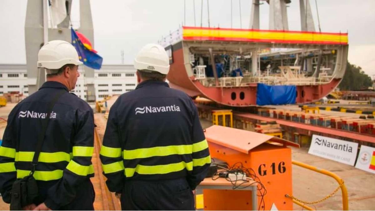 Empleados de Navantia.