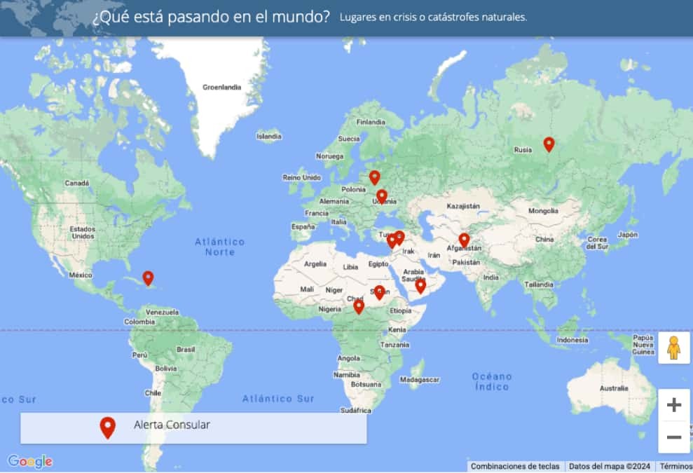 mapa alerta consular