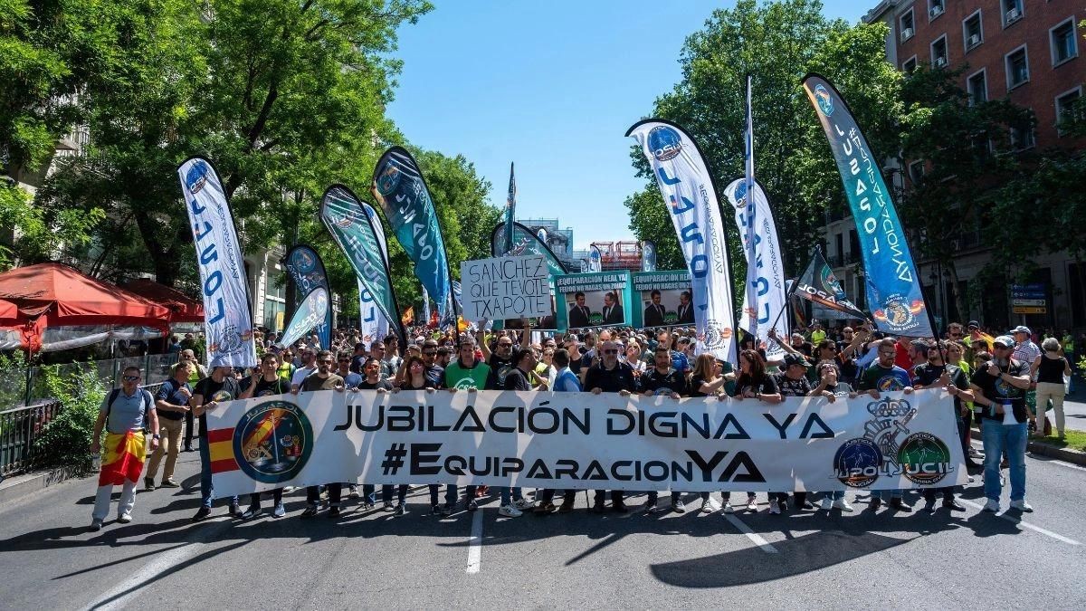 Policía Nacional y Guardia Civil anuncian movilizaciones por la equiparación salarial, jubilación digna y profesión de riesgo
