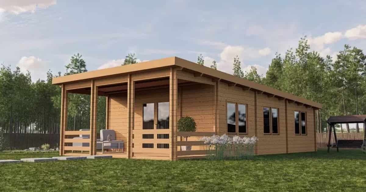 La baratísima casa prefabricada se vende con una preciosa terraza y 2 habitaciones por solo 13.788 euros