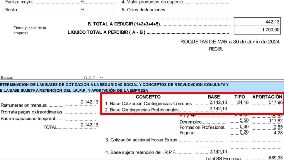 Cambio en tu nómina: tu sueldo será más bajo en 2025 por este motivo