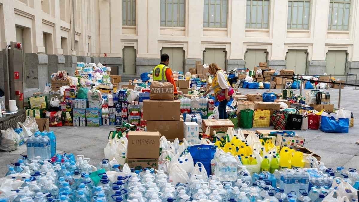 Puntos de recogida en Madrid para hacer donaciones a los afectados por la DANA
