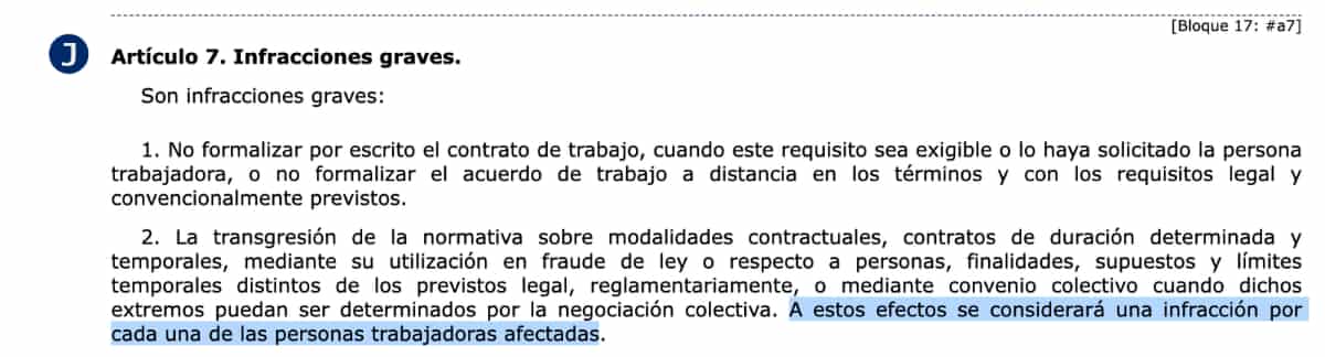 Artículo 7 del Real Decreto 5/200