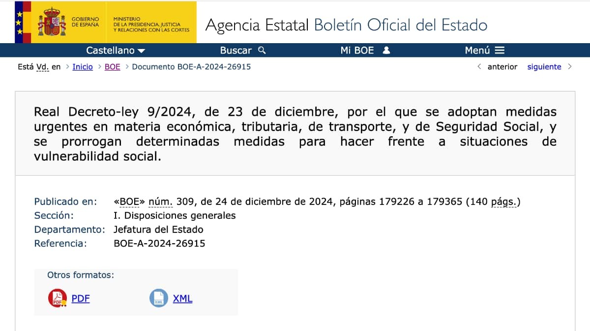 El BOE publica la subida de las pensiones no contributivas con el 9%: así quedan las cuantías