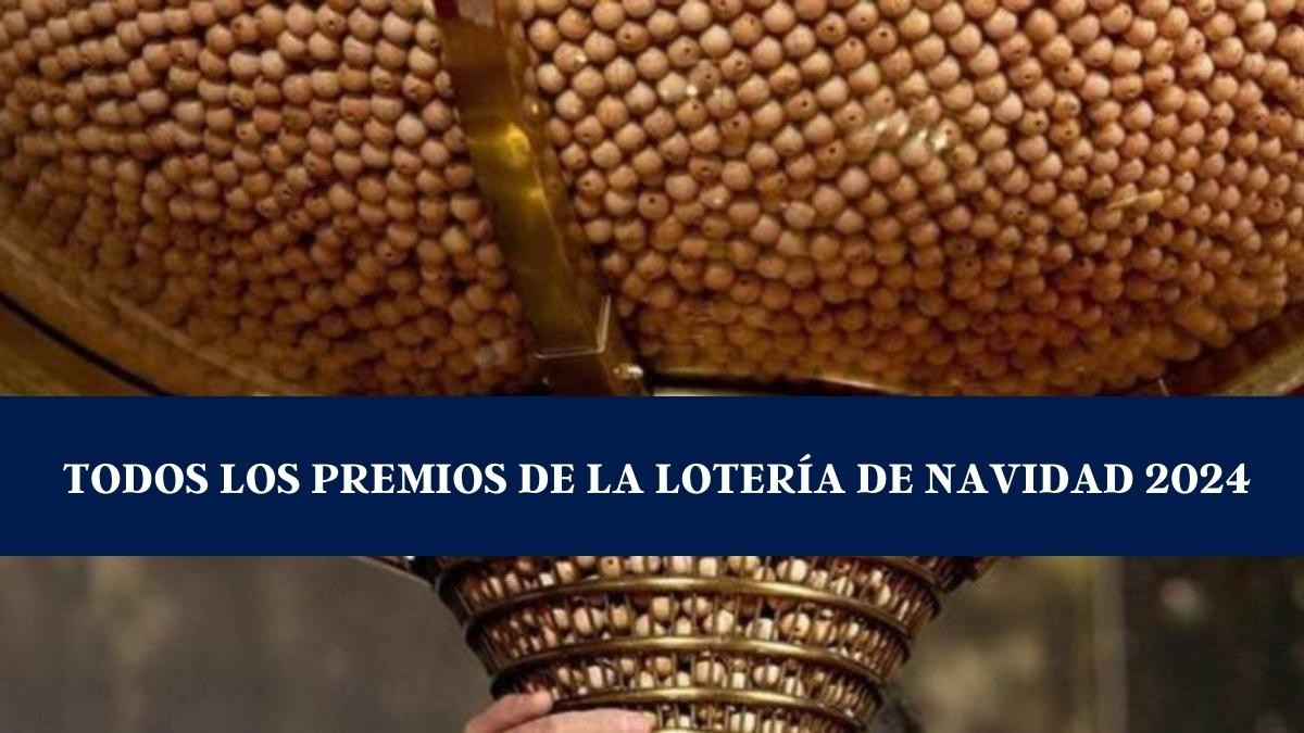 Lista de todos los premios de la Lotería de Navidad 2024