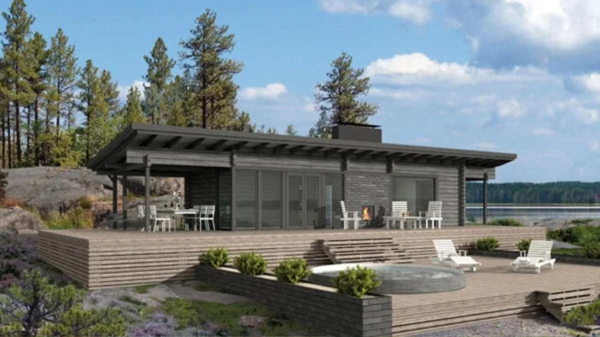 Esta casa prefabricada se vende con cocina amueblada y electrodomésticos a un precio increíble: 35.000 euros