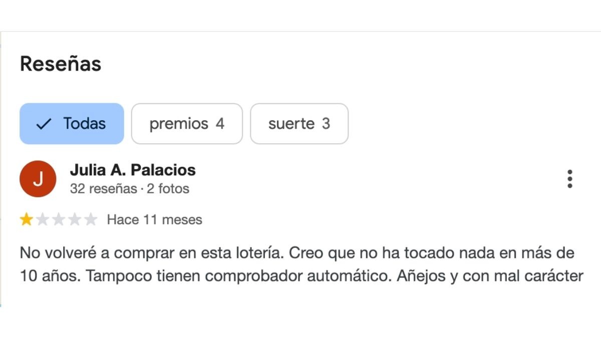 Deja de comprar en esta administración porque "no ha tocado nada en más de 10 años” y reparte el Gordo