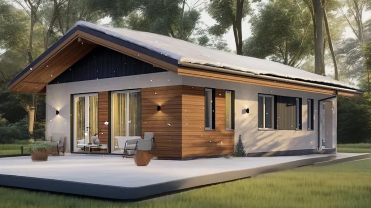 La casa prefabricada más acogedora con 3 dormitorios y terraza se vende en Amazon por menos de 12.000 euros